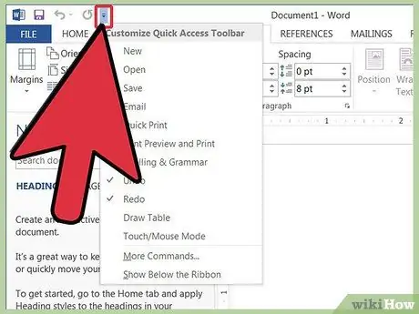 Microsoft Word -ga asboblar paneli qo'shish 23 -qadam