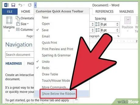 Microsoft Word 24 -ga asboblar panelini qo'shing