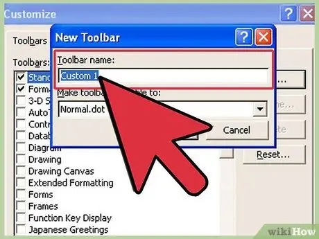 Adăugați bare de instrumente la Microsoft Word Pasul 6