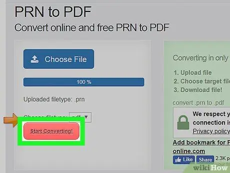 Pretvorite datoteke PRN v PDF 6. korak