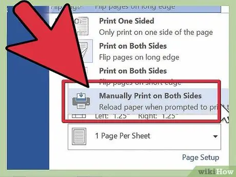 Տպել երկկողմանի Word- ով Քայլ 6
