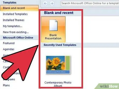 Используйте Microsoft Office PowerPoint Шаг 1