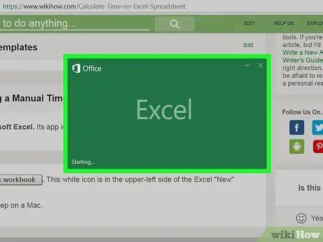 Calculeu el temps al full de càlcul d'Excel Pas 1