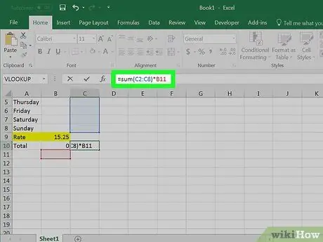 Calcular el tiempo en la hoja de cálculo de Excel Paso 18