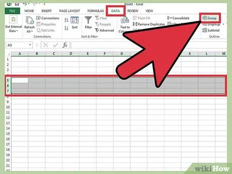 Excel -də Satırları Gizlət 4 -cü addım