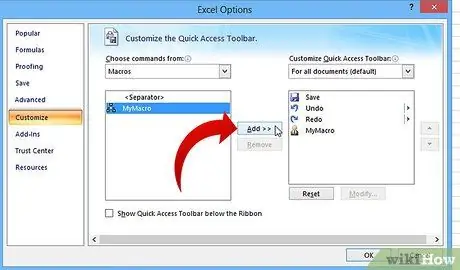 Excel -da maxsus makro tugmachasini yarating 19 -qadam