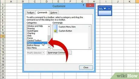 Excel Adım 7'de Özel Makro Düğmesi Oluşturun