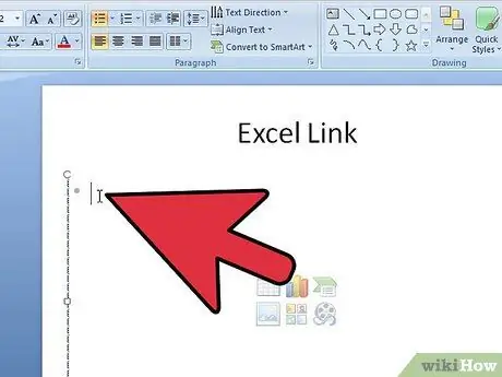 Linkige Excel PowerPointiga 3. samm