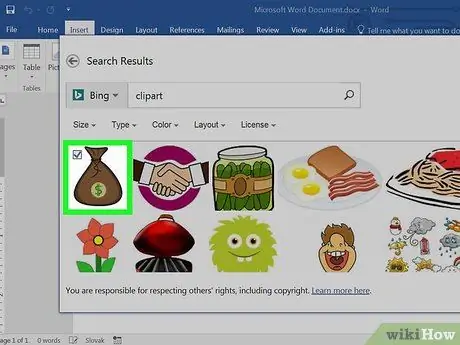 Lägg till ClipArt till Microsoft Word Steg 5