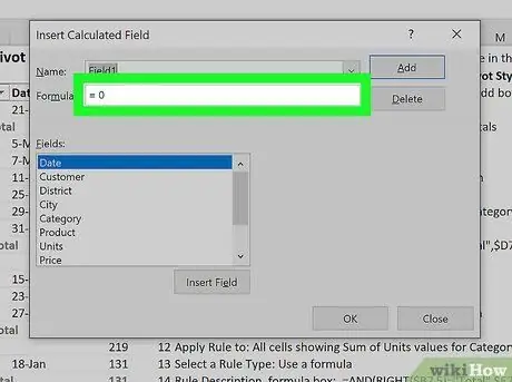 Magdagdag ng isang Column sa isang Pivot Table Hakbang 13