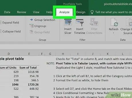 Magdagdag ng isang Haligi sa isang Pivot Table Hakbang 3