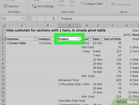 Magdagdag ng isang Haligi sa isang Pivot Table Hakbang 8