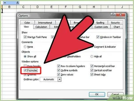 Cetak Rumus Sel yang Digunakan pada Spreadsheet Excel Langkah 2