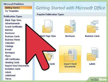 Gunakan Microsoft Publisher Langkah 2