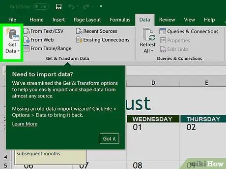 قم بتوصيل Excel بـ Oracle Database الخطوة 3