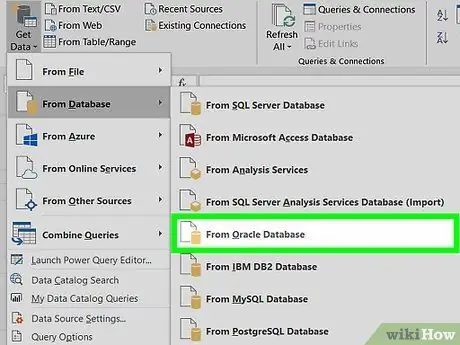 Excel'i Oracle Veritabanına Bağlayın Adım 5