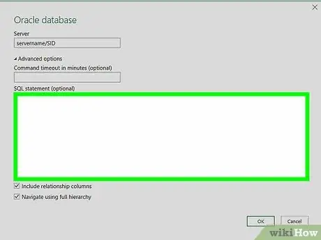 Koble Excel til en Oracle Database Trinn 7