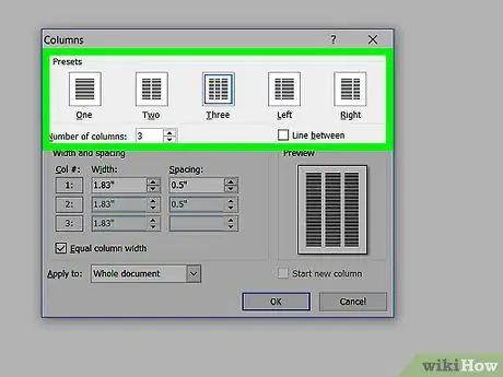 Spalten in Microsoft Word hinzufügen Schritt 11