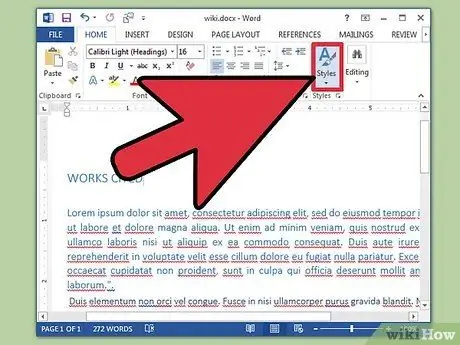 Dar formato a un documento de Word Paso 10