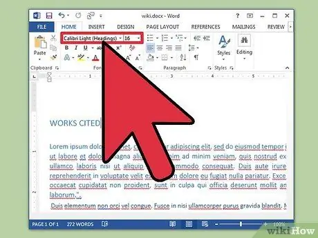 Pag-format ng isang Word Document Hakbang 11