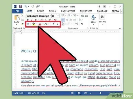 Dar formato a un documento de Word Paso 12