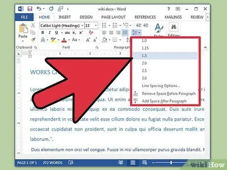 Dar formato a un documento de Word Paso 3