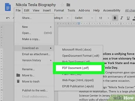 Skakel 'n Microsoft Word -dokument om in PDF -formaat Stap 14