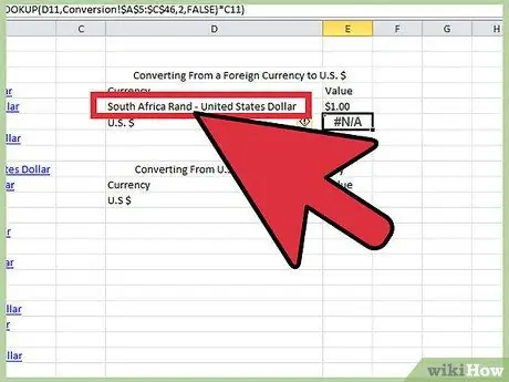 Sukurkite valiutos keitiklį naudodami „Microsoft Excel“20 veiksmas