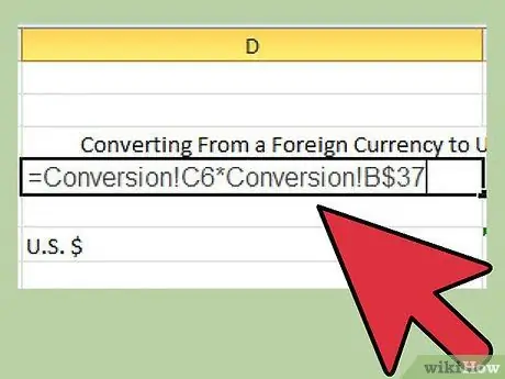 Cree un conversor de divisas con Microsoft Excel Paso 27