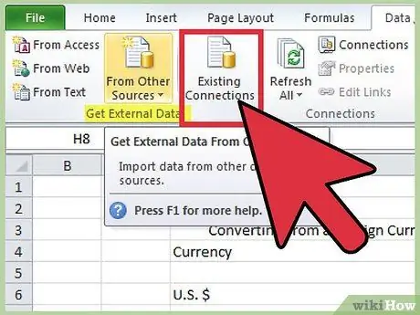 Crie um conversor de moeda com o Microsoft Excel Etapa 4