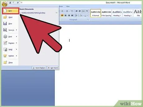 Utilitzeu el Microsoft Word Pas 4