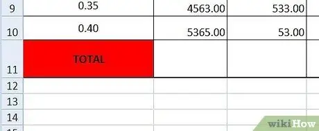 Gumawa ng isang Spreadsheet Hakbang 13