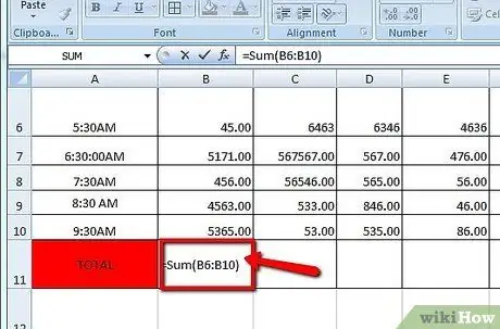 Faire une feuille de calcul Étape 17