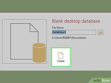 Create a Database from an Excel Spreadsheet Step 3