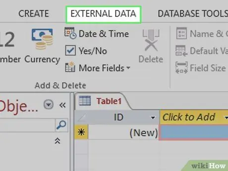 Krok 4: Vytvorte databázu z tabuľky programu Excel