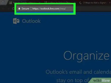 Adăugați o semnătură în Microsoft Outlook Pasul 1