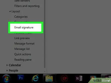 Afegiu una signatura al pas 4 de Microsoft Outlook