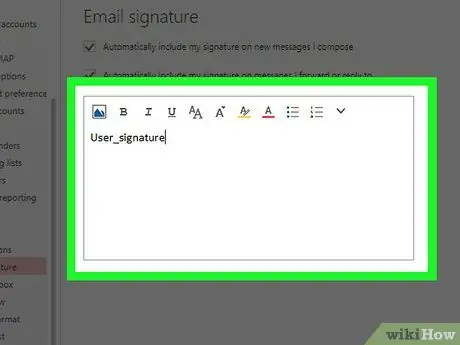 Agregar una firma en Microsoft Outlook Paso 5