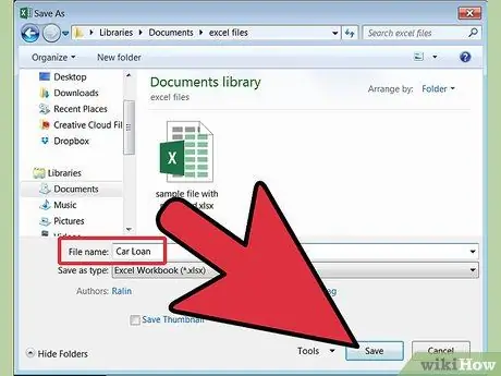 Calculate a Car Loan in Excel Step 2