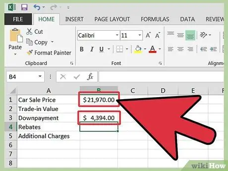 Рассчитать автокредит в Excel Шаг 4