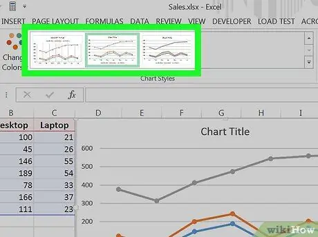 Buat Graf Garisan dalam Microsoft Excel Langkah 9