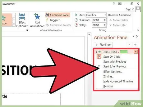 Tambahkan Transisi Teks di Powerpoint Langkah 8