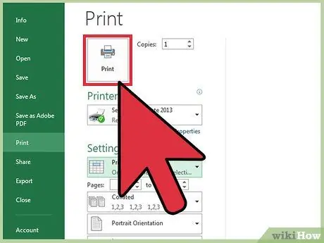 Excel elektron cədvəlinin bir hissəsini çap edin Adım 12