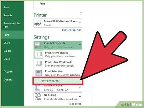 Imprimiu part d'un full de càlcul d'Excel Pas 17