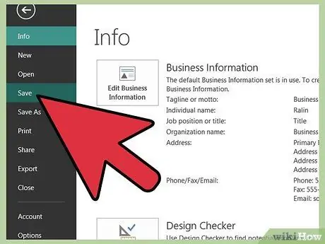 Vytvorte leták pomocou programu Microsoft Publisher, krok 10