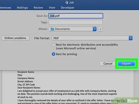 Ntxiv Digital Kos Npe hauv MS Word Document Step 33