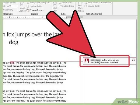 ใช้ช่องแสดงความคิดเห็นใน Microsoft Word ขั้นตอนที่ 5