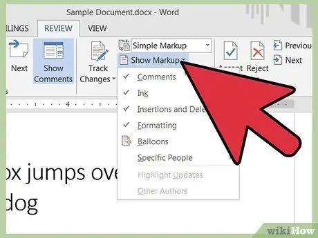 Microsoft Word Adım 8 -də şərh qutularından istifadə edin