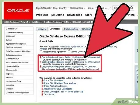 Oracle Express Edition 11G را نصب کنید مرحله 1