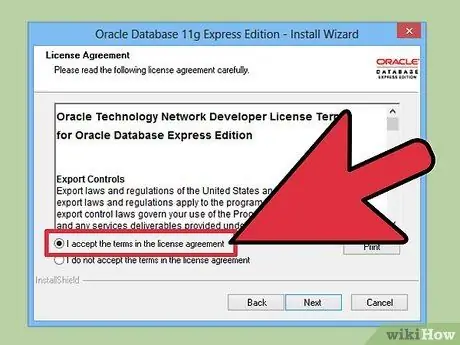 Oracle Express Edition 11G را نصب کنید مرحله 5